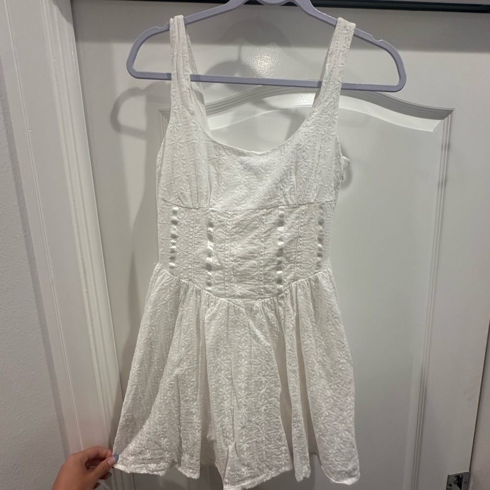 White Eyelet  Dress